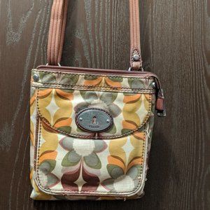 Key-Per Fossil Cross Body Purse